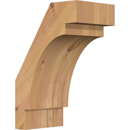 Ekena Millwork 5 1/2"W x 8"D x 12"H Merced Smooth Knee Brace, Western Red Cedar BRC06X08X12MRC00SWR